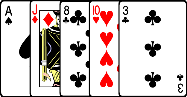 high card Texas Holdem