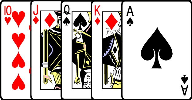 straight poker card