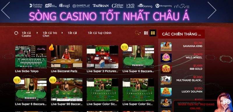 Song Casino Tot Nhat Chau A