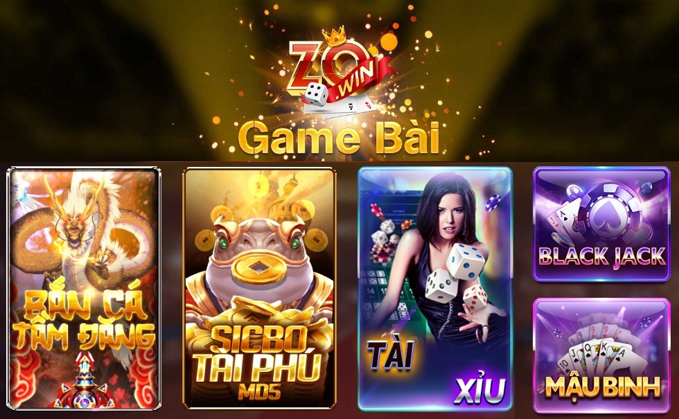 Top 6 game casino hấp dẫn nhất tại cổng game Zowin