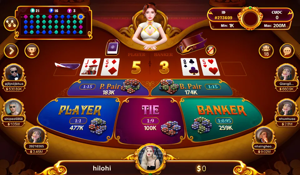 Chọn Baccarat Trực Tuyến